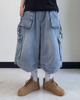 Dekaring D‑Ring Cargo Bermuda Denim