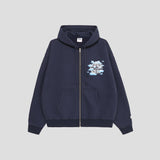 CLOUD CIRCLE LOGO ZIP HOODIE