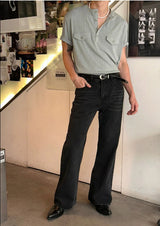 [4SEASON] Flare denim pants(4color)