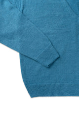 Moa v-neck knit_blue
