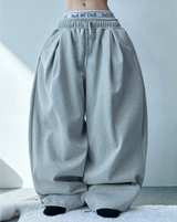 STRING JOGGER PLEAT BALLOON PANTS🩶🖤 - 2 COLORS