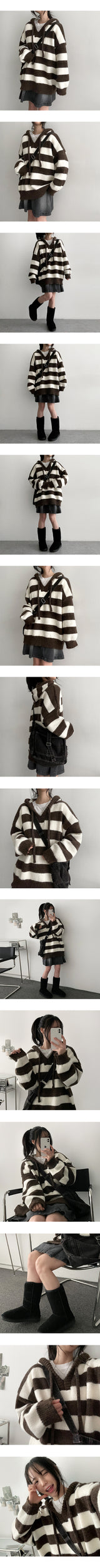 Basson's hooded knitwear