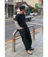 フードレイヤードロングスリーブ
