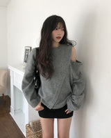 Mitsu Damage Back Pocket Mini Skirt