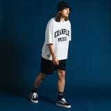 EXAMPLE アーチロゴスラブビッグシルエット半袖Tシャツ