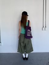 rivet bermuda pants