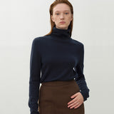 (T-6981)ESSENTIAL CASHMERE LOOSE HIGH NECK KNIT