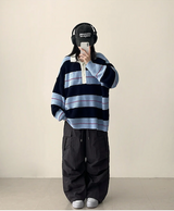 Lead Knee Pin Tuck Hem String Wide Pants