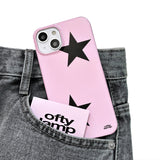 [made] mods black star phone case (glossy hard)