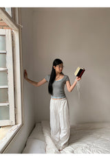 スカイレースグレーショートスリーブT