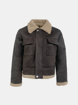 Winter Suede Fur Collar Jacket