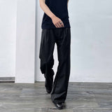 Deep Double-Pleat Wide Trousers