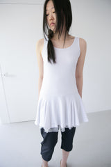mesh layered sleeveless ops(2colors)