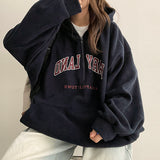 Anga napping fleece anorak sweatshirt