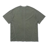 トラベリングピグメントTシャツ カーキ