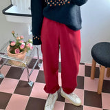 フリースレーベルパンツ