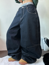 STITCH BALLOON DENIM PANTS 💙S-XL🖤