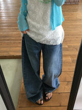 Tabby Summer Wide Denim Pants