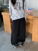 Manne Studded Patch Cotton Wide Pants