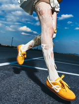 HBD/We Flower/S45 Joint Name Retro German Training Shoes - YELLOW