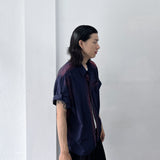 Mottled Wash Drop-Shoulder Shirt