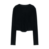 Crease Top Black & Ivory