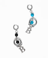 BBD ストーンボールBロゴピアス(Silver&Turquoise)