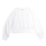 フラワーシフォンチョゴリTシャツ ホワイト