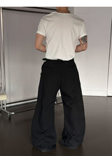 [Unisex] ワイドオーバーフレアスラックス(2color)