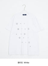 [unisex] ミュール ルーズフィット プリンティング ショート スリーブ ティー