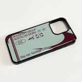 Dusty, Nostalgic Vibes Phone Case (PaleAqua/Burgundy)