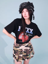 STRAWBERRY SPACE TEE (BLACK)