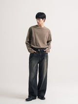 26SS★ ボーイ クロップ ピグメント ロングスリーブ Tシャツ