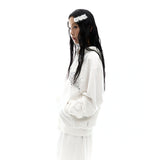 Hotfix Logo Hoodie Zip-up / Off White