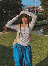 ハイディングショルダースリットフード