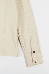 DENIM LINE ZIPPER JACKET (IVORY)