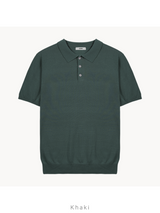 Summer Cool Plain Collar Short Sleeve Overfit Knit 8COLOR