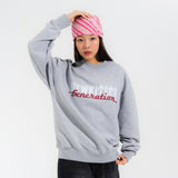 METAL LOGO SWEATSHIRTS-MELANGE