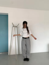 ベルトループスウェットパンツ (2C)