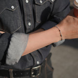 Dream Catcher, single line bracelet_April Birthstone