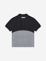 レギュラー ハーフ ラウンド PK Tシャツ (BLACK/GRAY)
