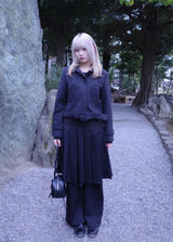 Zero belt short coat (2color)