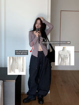 Holy Square Ribbon Corset Long Sleeve T-shirt
