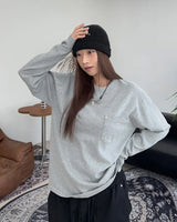 セドンポケットフィンガーホール長袖Tシャツ