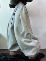 PARACHUTE TWO PINTUCK BALLOON LONG WIDE PANTS 🖤🩶💜🤎🩷5COLOR