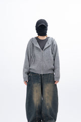Idos Hooded Knit Zip-up