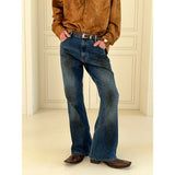 [F/W] Dirty washing flare denim pants