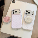 Luxury Stone Pattern Magnetic iPhone Case