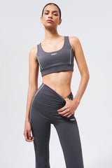 Womens サポートピグメントブーツカットレギンス Charcoal