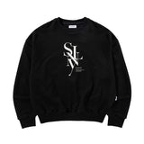 SERIF LAYERED SYMBOL SWEATSHIRTS (BLACK)
